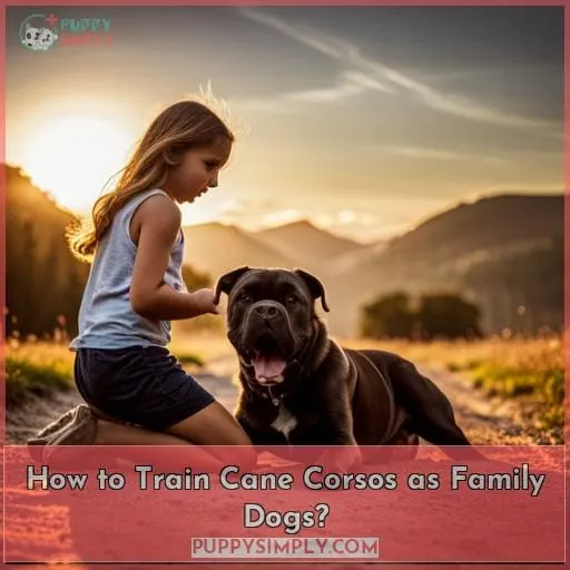 How to Train Cane Corsos as Family Dogs?