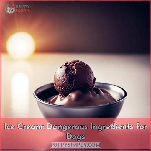 Ice Cream: Dangerous Ingredients for Dogs