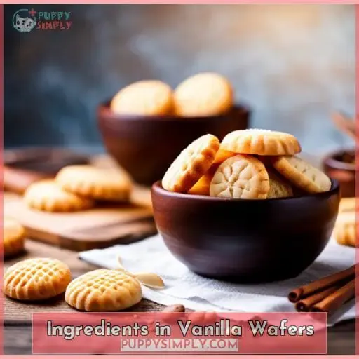 Ingredients in Vanilla Wafers