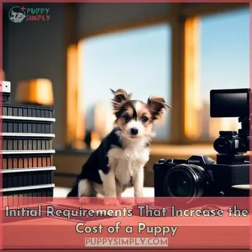 Initial Requirements That Increase the Cost of a Puppy