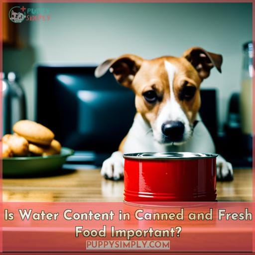 Is Water Content in Canned and Fresh Food Important?