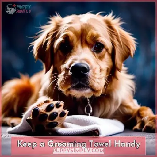 Keep a Grooming Towel Handy
