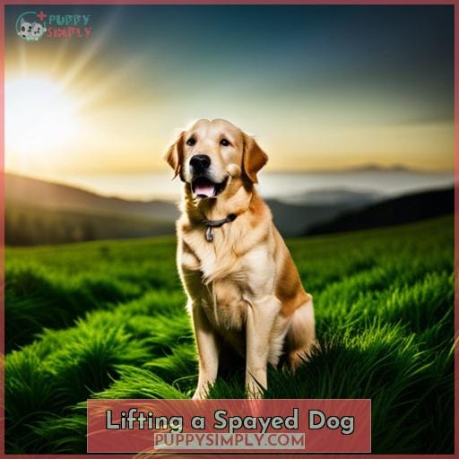 Lifting a Spayed Dog Lifting a Spayed Dog