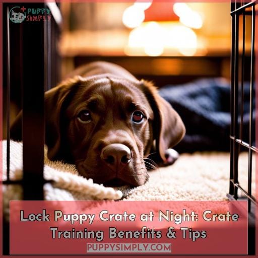 Lock Puppy Crate at Night Crate Training Benefits & Tips