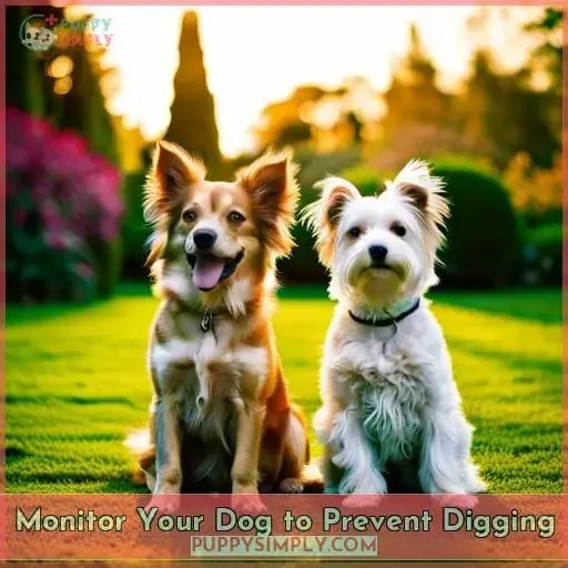 Monitor Your Dog to Prevent Digging