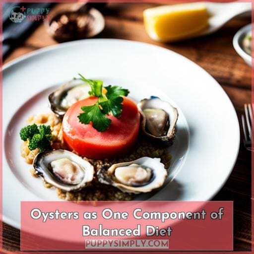 Oysters as One Component of Balanced Diet