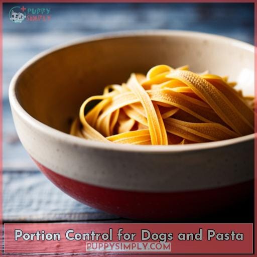 Portion Control for Dogs and Pasta
