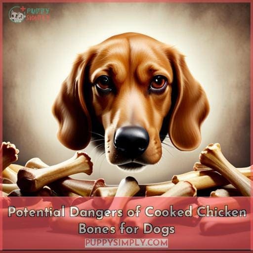 Potential Dangers of Cooked Chicken Bones for Dogs