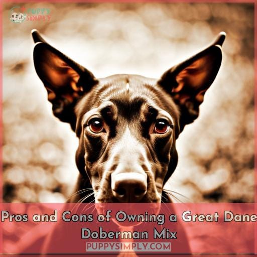 Pros and Cons of Owning a Great Dane Doberman Mix