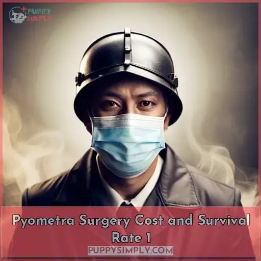 pyometra surgery cost and survival rate 1