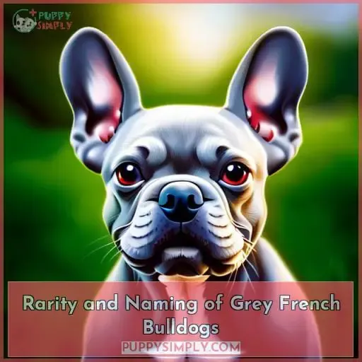 Rarity and Naming of Grey French Bulldogs