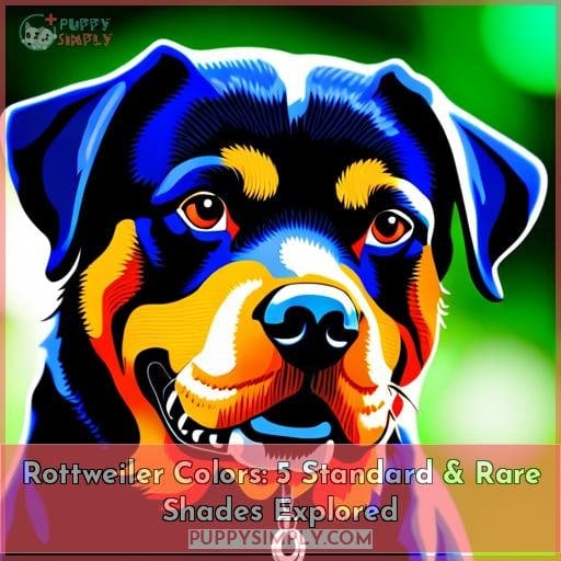 Rottweiler Colors 5 Standard And Rare Shades Explored