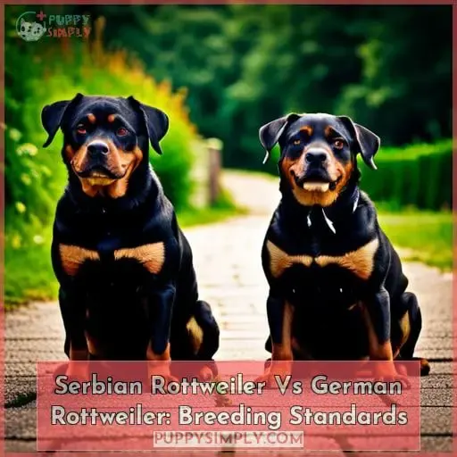 Serbian Rottweiler Vs German Rottweiler: Breeding Standards