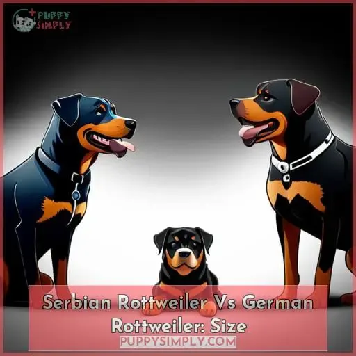 Serbian Rottweiler Vs German Rottweiler: Size