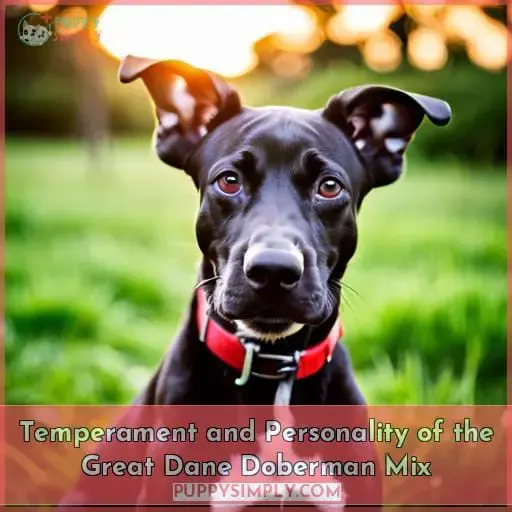 Temperament and Personality of the Great Dane Doberman Mix