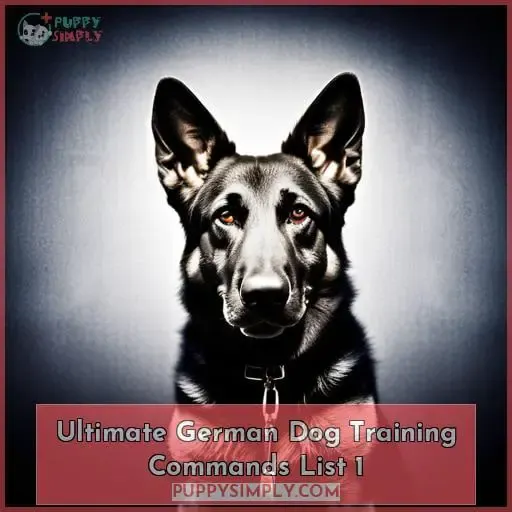 ultimate german dog training commands list 1