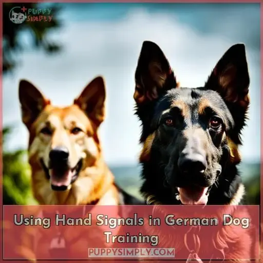 Using Hand Signals in German Dog Training