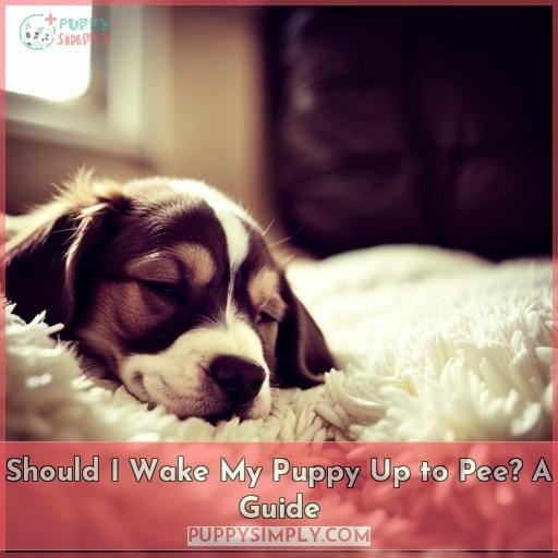 should you wake a sleeping puppy at night to go potty