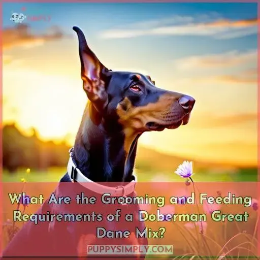 What Are the Grooming and Feeding Requirements of a Doberman Great Dane Mix?