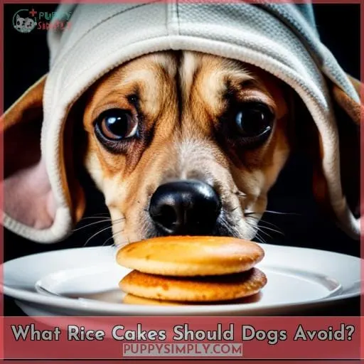 What Rice Cakes Should Dogs Avoid?