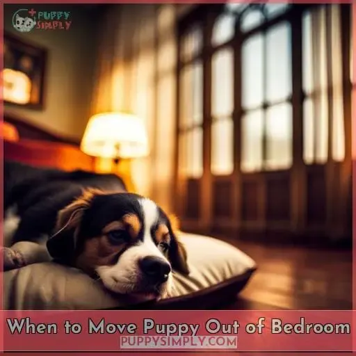 When to Move Puppy Out of Bedroom