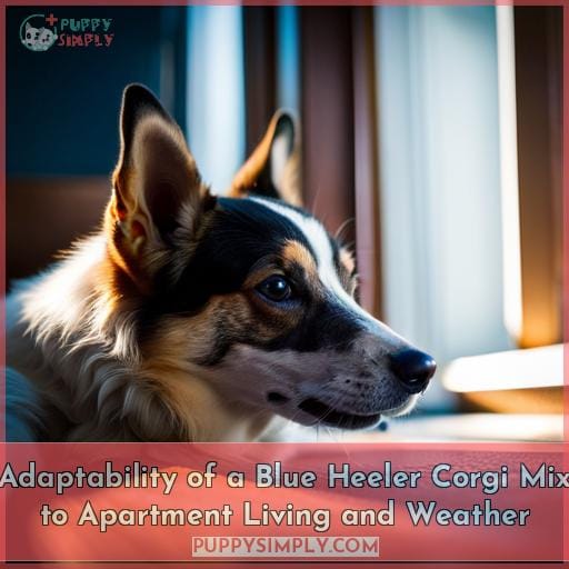 Adaptability of a Blue Heeler Corgi Mix to Apartment Living and Weather