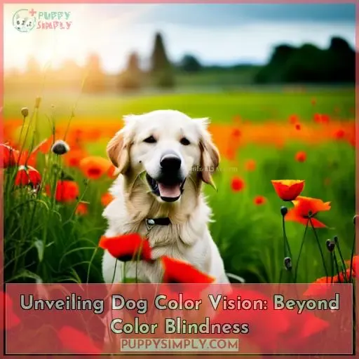 are dogs color blind and what colors can they see