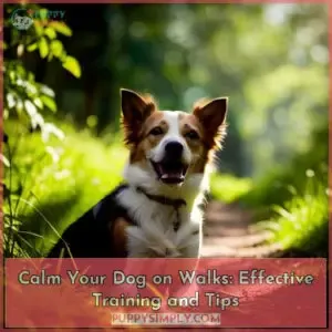 calm overexcited dog on walks
