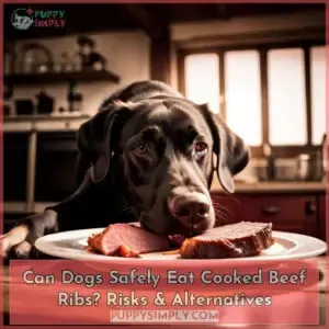 can dogs eat cooked beef ribs