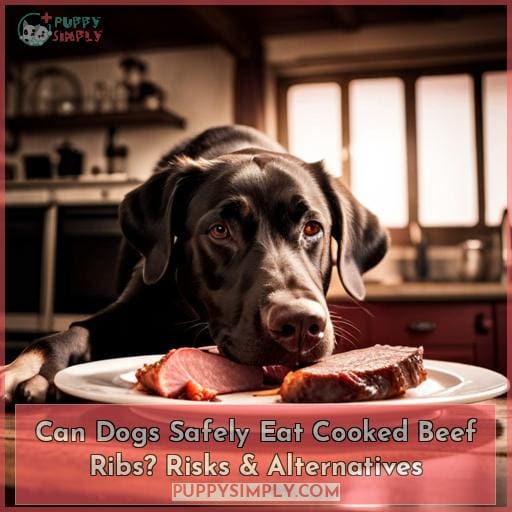 Are cooked beef outlet ribs safe for dogs