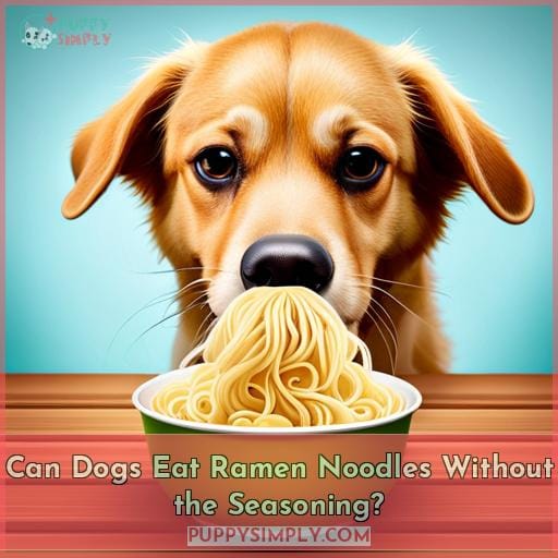 Can Dogs Eat Ramen Noodles Without the Seasoning