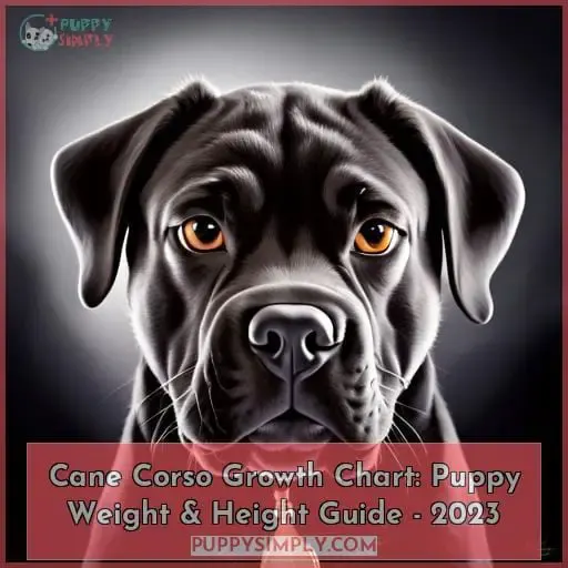 cane corso growth chart