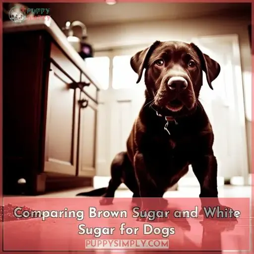 Comparing Brown Sugar and White Sugar for Dogs