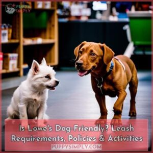 does lowes allow dogs friendly policy