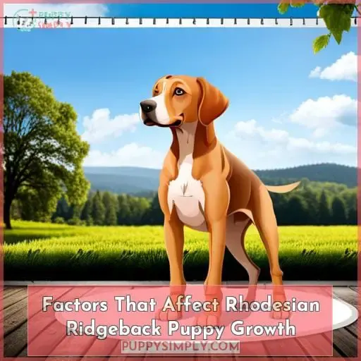 Factors That Affect Rhodesian Ridgeback Puppy Growth