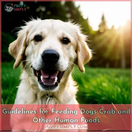 Guidelines for Feeding Dogs Crab and Other Human Foods