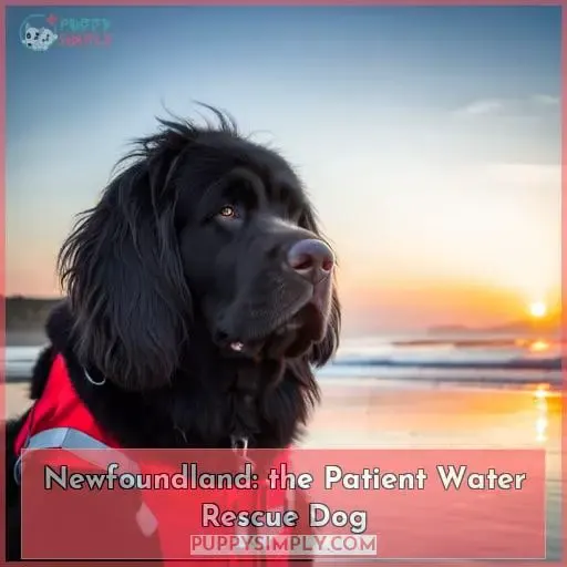 Newfoundland: the Patient Water Rescue Dog