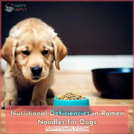 Nutritional Deficiencies in Ramen Noodles for Dogs