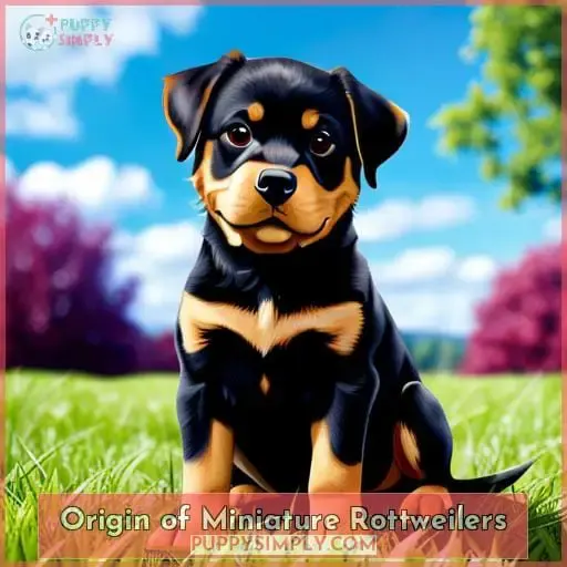 Origin of Miniature Rottweilers