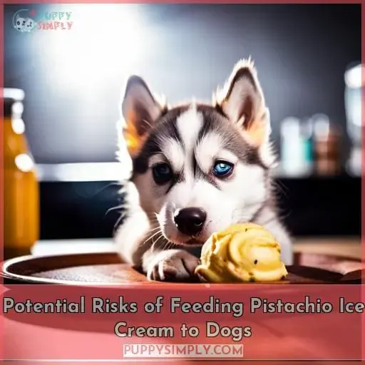 Potential Risks of Feeding Pistachio Ice Cream to Dogs