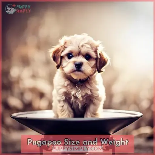 Pugapoo Size and Weight