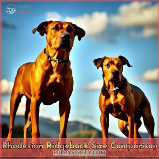 Rhodesian Ridgeback Size Comparison