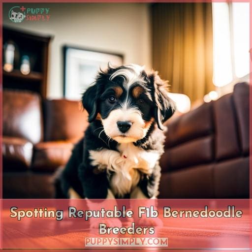 Spotting Reputable F1b Bernedoodle Breeders