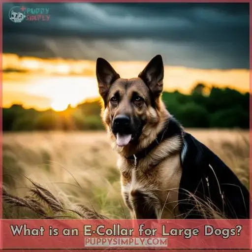 What is an E-Collar for Large Dogs
