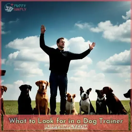 What to Look for in a Dog Trainer