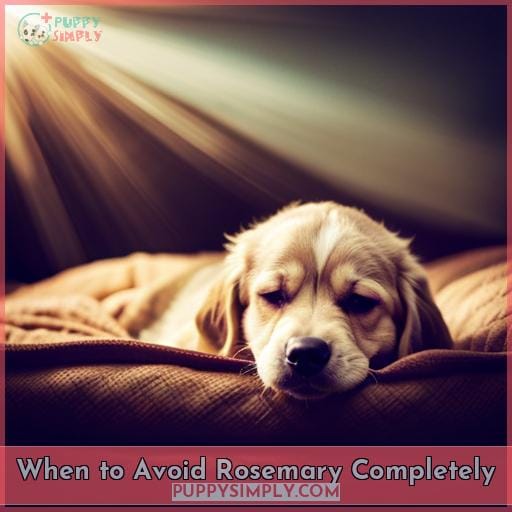 When to Avoid Rosemary Completely