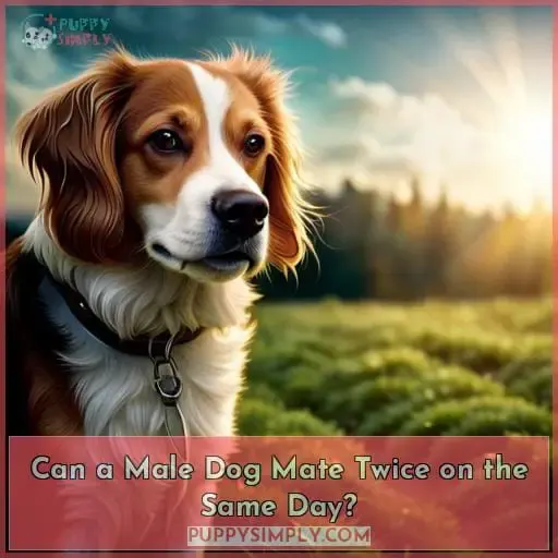 Can a Male Dog Mate Twice on the Same Day