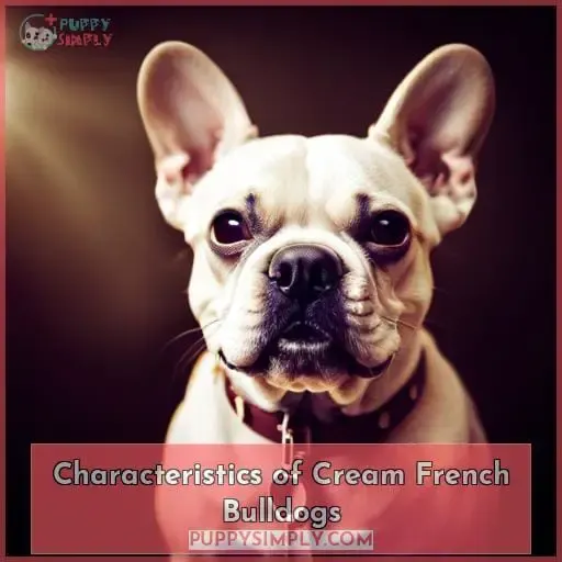 Characteristics of Cream French Bulldogs