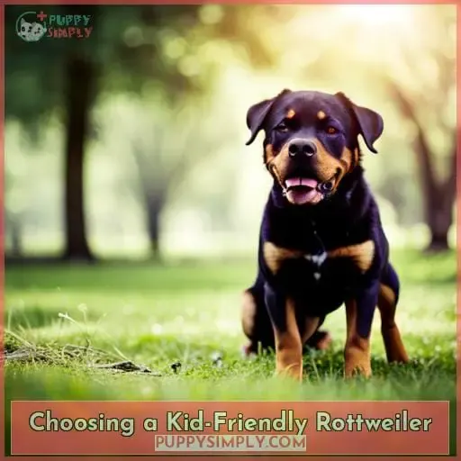 Choosing a Kid-Friendly Rottweiler