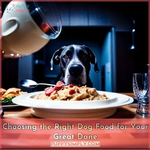 Choosing the Right Dog Food for Your Great Dane